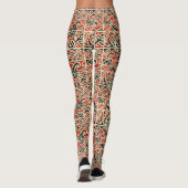 Leggings Tribal Maori Kowhaiwhai Koru Motif néo-zélandais (Dos)