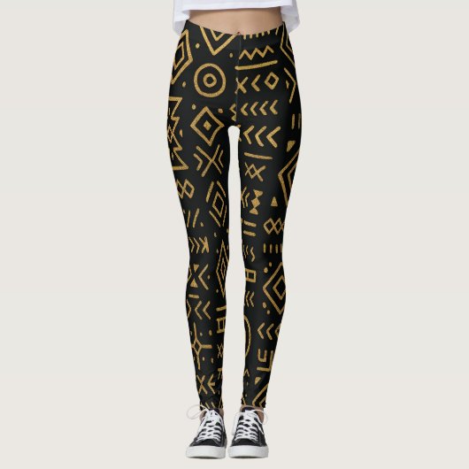 Leggings Tribal Or Afro-Luxe (Devant)