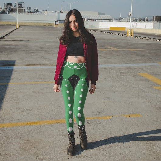 Leggings Tribal rituel vert
