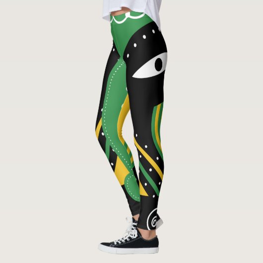 Leggings Tribal rituel vert (Gauche)