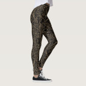Leggings Tribal Vibe Black and Tan Print (Droite)