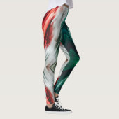 Leggings Tricolore blanc vert rouge (Droite)