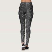 Leggings tricot de fleurs (Dos)