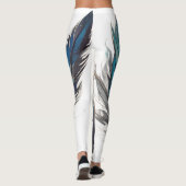 Leggings Trio en plumes bleu clair (Dos)