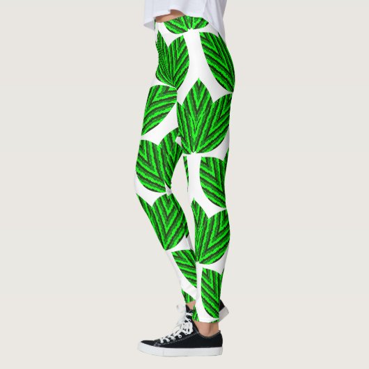 Leggings Trios de feuilles (Gauche)
