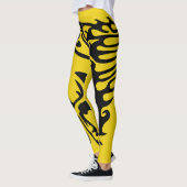 Leggings Triple Cheval de Pony Jaune Bronco Stallion Linear (Gauche)