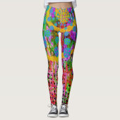 Leggings Trippy Abstrait (Devant)