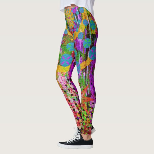 Leggings Trippy Abstrait (Gauche)
