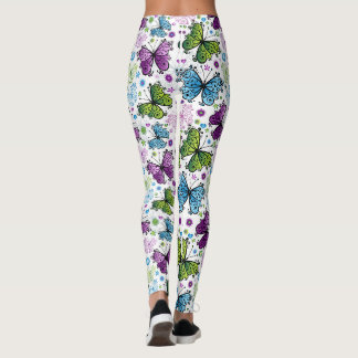 Leggings Trippy Hippy Butterfly Retro