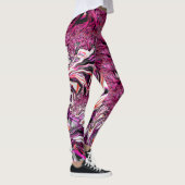 Leggings Trippy Vibrant Psychedelic Funky Fractal Art (Droite)