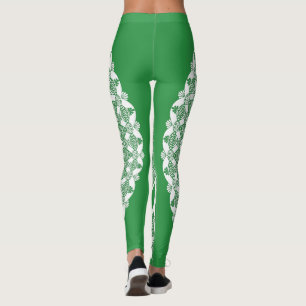 Leggings Tristyns d'algues vertes Mandala