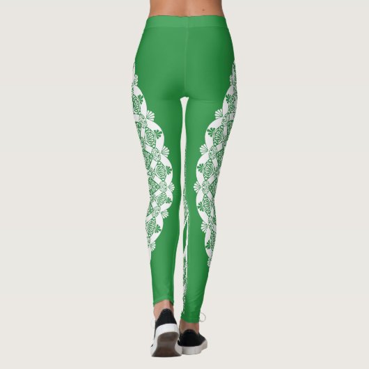 Leggings Tristyns d'algues vertes Mandala (Dos)