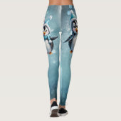 Leggings Trois adorables pingouins (Dos)