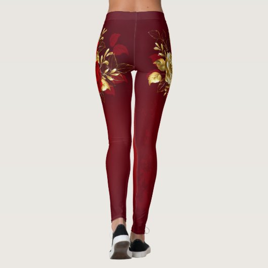 Leggings Trois Roses de bijoux (Dos)