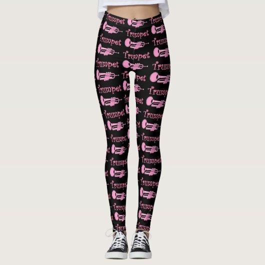 Leggings Trompette rose (Devant)