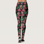 Leggings Trompette rose Honeysuckie Art botanique (Dos)