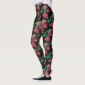 Leggings Trompette rose Honeysuckie Art botanique (Gauche)