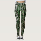 Leggings Tronc d'arbre (écorce en bois) (Devant)
