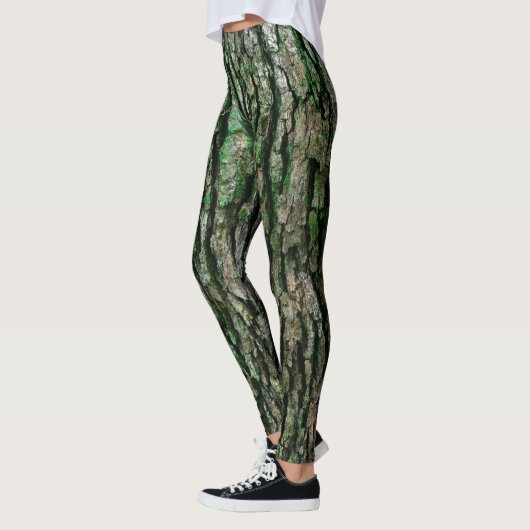 Leggings Tronc d'arbre (écorce en bois) (Gauche)