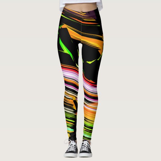 Leggings Tronc de lignes (Devant)