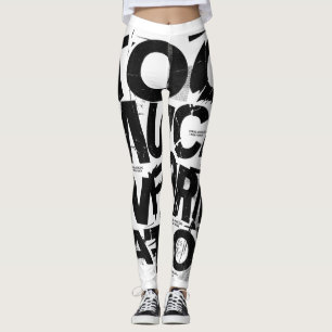 Leggings TROP D'INFORMATIONS Typographie Street Brutalist