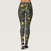 Leggings Tropical animals seamless pattern monkey palm tree (Dos)