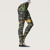 Leggings Tropical animals seamless pattern monkey palm tree (Droite)