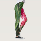 Leggings Tropical Australian Protea Green Red White (Droite)