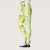 Leggings Tropical coloré Citrus SUMMER Orange lemon Slice (Gauche)