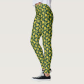 Leggings Tropical Exotic Feuille Motif naturel (Gauche)