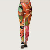 Leggings tropical/hawaïen/floral/fleur (Dos)