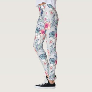 Leggings Tropical Orchid Floral