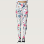 Leggings Tropical Orchid Floral (Devant)