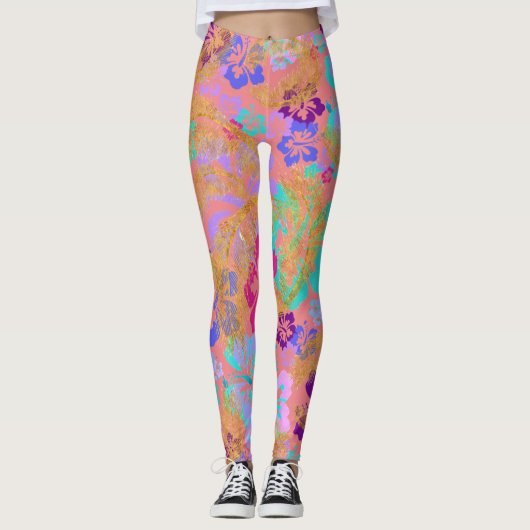 Leggings Tropical Paradise CBDOilPrincess (Devant)