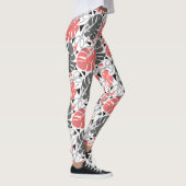 Leggings Tropical print monstera leaves scissors jungle exo (Droite)