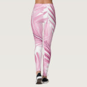Leggings Tropical rose et blanc (Dos)