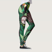 Leggings Tropical Sloth : Cartoon Motif sans couture (Droite)