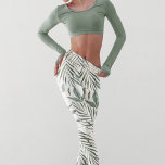 Leggings Tropical Watercolor Leaves & Flowers Pattern<br><div class="desc">Tropical Watercolor Leaves & Flowers Pattern</div>