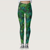 Leggings Tropiques Verts (Devant)