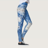 Leggings Trou, jean denim, texture déchirée (Droite)
