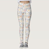 Leggings Troupeau de motif d'alpaga (Devant)