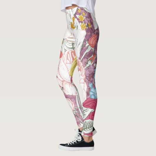 Leggings trousers with modern floral pattern (Gauche)