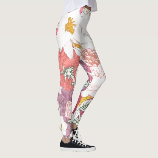 Leggings trousers with modern floral pattern (Droite)