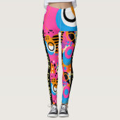 Leggings Trouver votre citation de passion Pop Art Motif Ab (Devant)