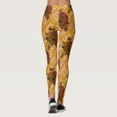 Leggings True Love Rose Romantique Saint Valentin B&W (Dos)