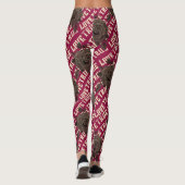 Leggings True Love Rose Romantique Saint Valentin B&W Leggi (Dos)