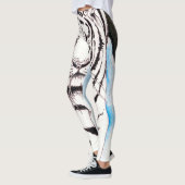Leggings Truie blanche de tigre sibérien (Gauche)