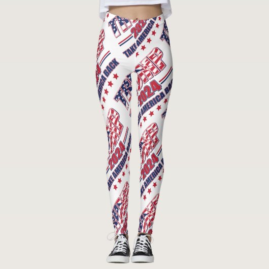 Leggings Trump 2024 : Retour de l'Amérique (Devant)