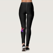 LEGGINGS TRUMP ! MAGA ! ÉTOILES NAUTIQUES TATTOO, NOIR (Dos)