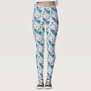 Leggings Trumpet Music Notes Fragments